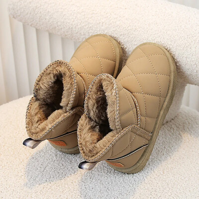 Fiúk Lányok Téli Meleg Cipők 2024 Új Gyermek hócsizmák Gyerek Alkalmi Cipők Csúszásgátló szabadtéri lábbelik plusz kasmír cipők