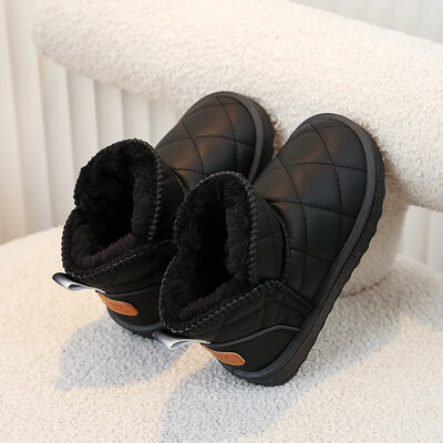 Fiúk Lányok Téli Meleg Cipők 2024 Új Gyermek hócsizmák Gyerek Alkalmi Cipők Csúszásgátló szabadtéri lábbelik plusz kasmír cipők