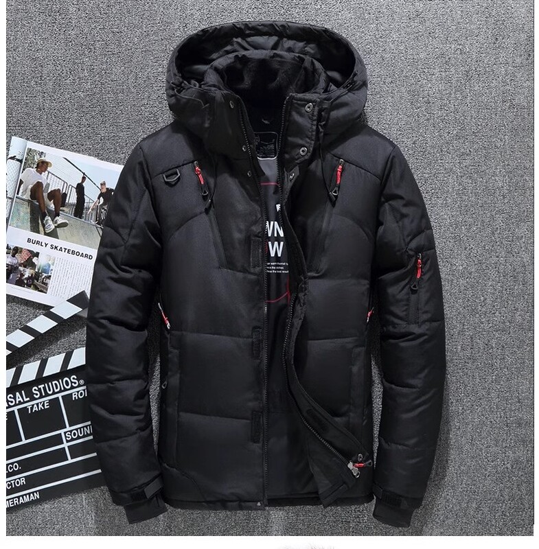 Jachetă de iarnă pentru bărbați de top 2023 Parka albă din puf de rață, ocazional, cu pene de gâscă, haină de iarnă pentru bărbați. Jachete groase, calde, impermeabile