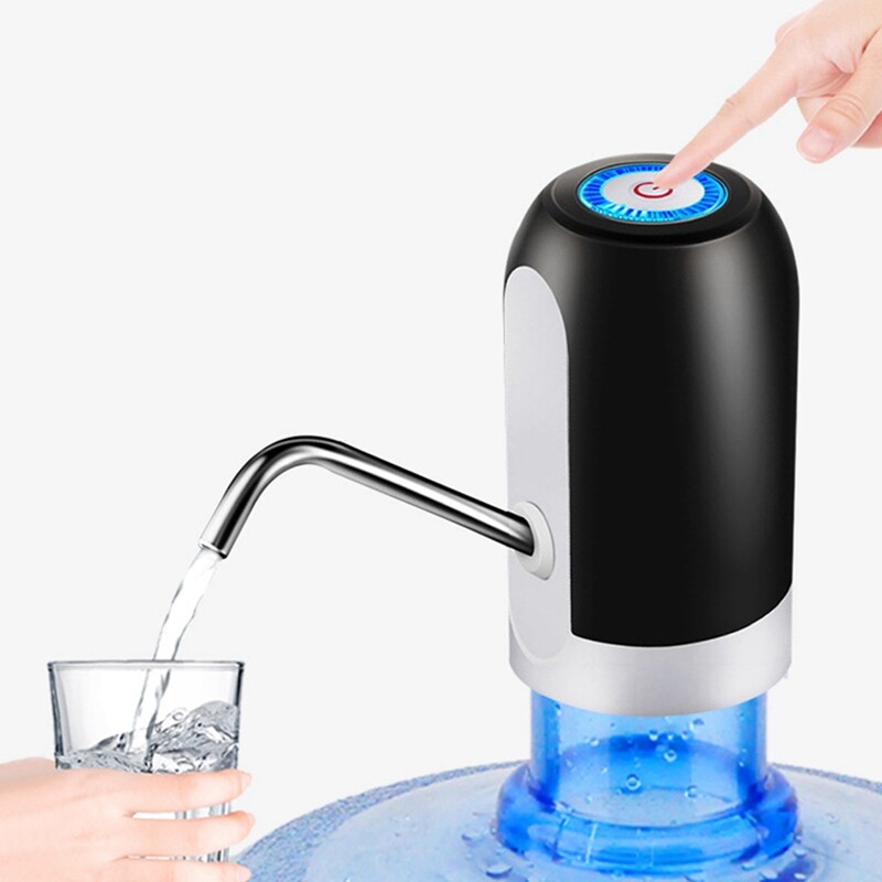 Vizes palack szivattyú USB töltés Automata elektromos vízadagoló szivattyú palack vízszivattyú egy kattintásos kapcsoló ivás