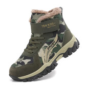 Παιδικές μπότες πεζοπορίας Αγόρια Καμουφλάζ αθλητικά και τρέξιμο Παπούτσια ζεστά χειμωνιάτικα για χιόνι Αντιολισθητικά παπούτσια περιπέτειας πεζοπορίας 370