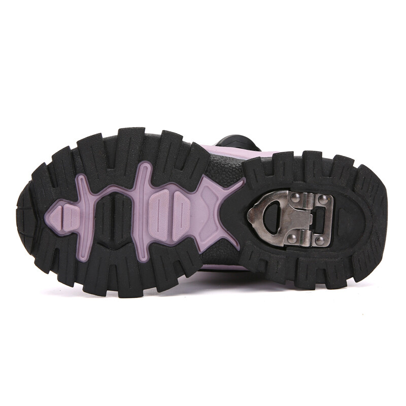 2023 Téli Meleg Szőrme Hó Túrabakancsok Gyermek Fekete Szőrös Cipők Fiúk Csúszásmentes Vízálló Gyerek Lábbeli Gyermek Cipők Fekete