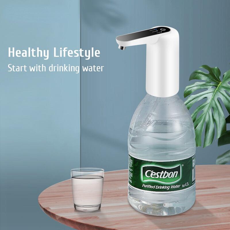 Vízpumpa palack adagoló Mini hordós kulacs pumpa elektromos USB Automata hordozható ivóvíz adagoló gép Home