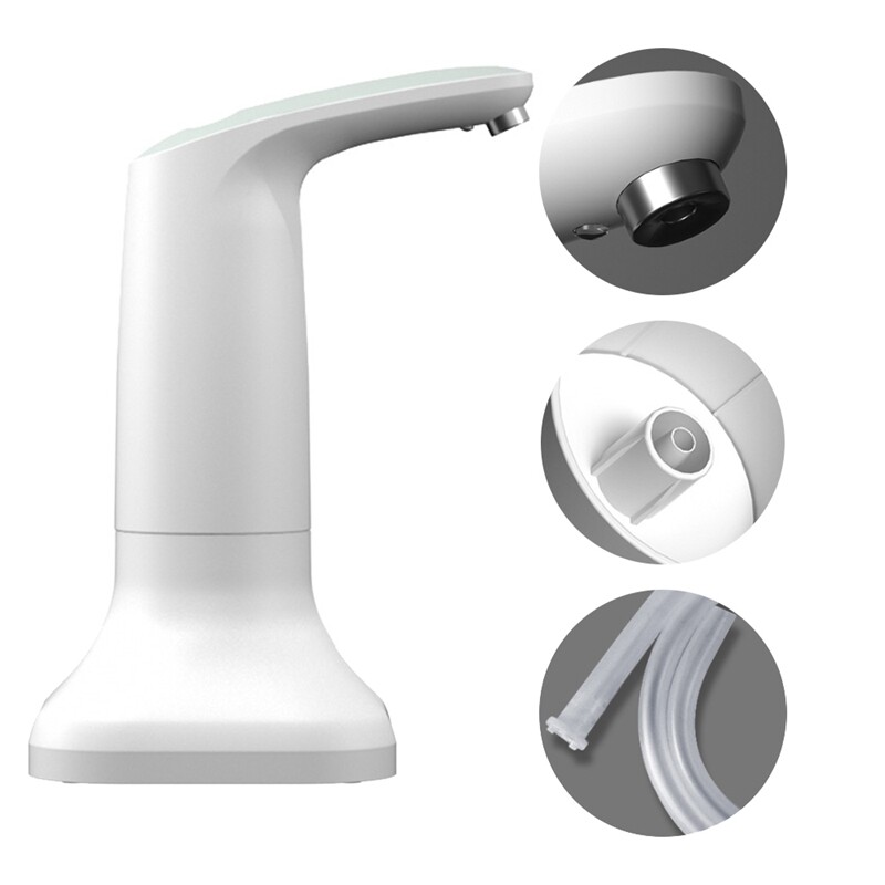 Elektromos intelligens vizespalack-adagoló, hordozható automata ivóvízszivattyú alappal és LED-es éjszakai lámpával