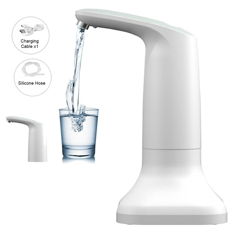 Elektromos intelligens vizespalack-adagoló, hordozható automata ivóvízszivattyú alappal és LED-es éjszakai lámpával