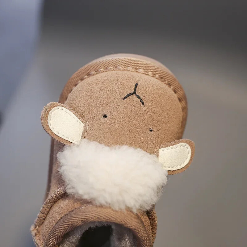Χειμερινές μπότες για κοριτσάκια αγόρια Μπότες χιονιού Cartoon Παιδικά βελούδινα βαμβακερά παπούτσια Αντιολισθητικά Παιδικά μποτάκια εξωτερικού χώρου Βρεφικά παπούτσια για νήπια