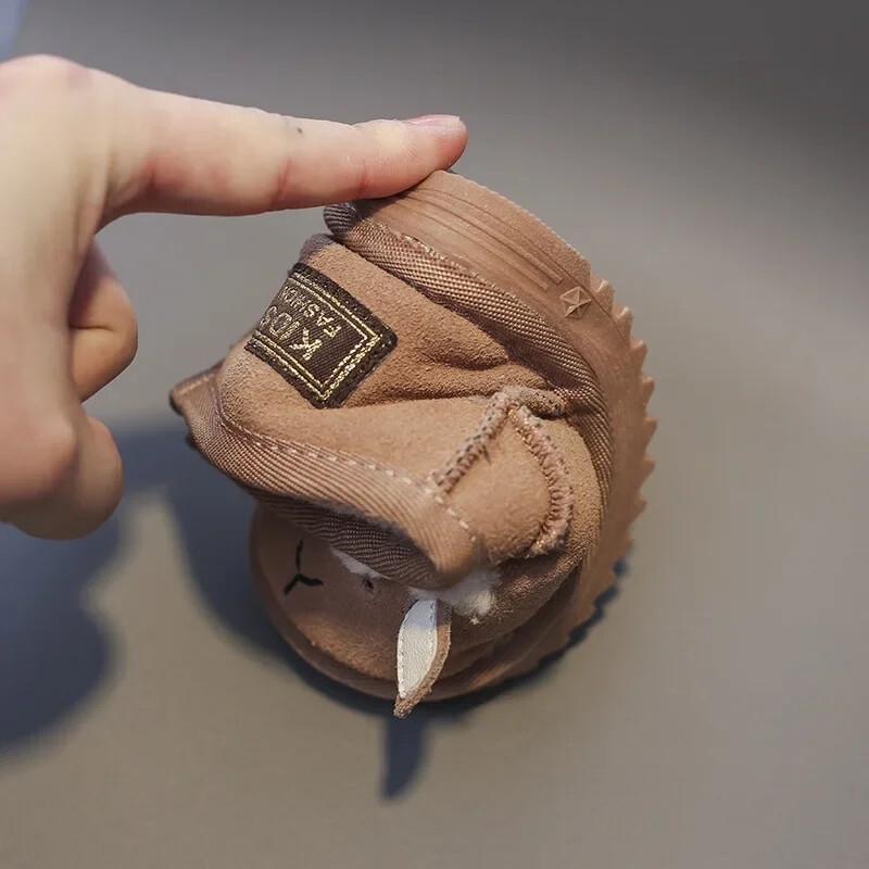 Χειμερινές μπότες για κοριτσάκια αγόρια Μπότες χιονιού Cartoon Παιδικά βελούδινα βαμβακερά παπούτσια Αντιολισθητικά Παιδικά μποτάκια εξωτερικού χώρου Βρεφικά παπούτσια για νήπια