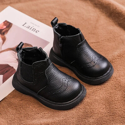 Talvised beebid tüdrukutele poistele ehtsast nahast lumesaapad väikelaste kingad pehmed lastele puuvillase polsterdatud saapad tuulekindlad veekindlad lastejalatsid