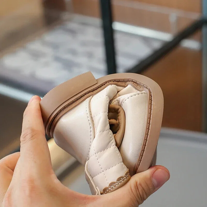 Cizme de zăpadă pentru bebeluși, toamnă iarnă, talpă moale, anti-alunecare, pentru copii, pantofi pentru exterior, impermeabili, rezistenți la vânt, pantofi prințesă cu fundă.