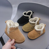 Gyerekek Hócsizmák Őszi Téli Baba Lány Cipők Tipegő Gyerekek Szabadtéri Vastag Meleg Plüss Csizmák Csúszásmentes Puha Talpú Csecsemők Cipők