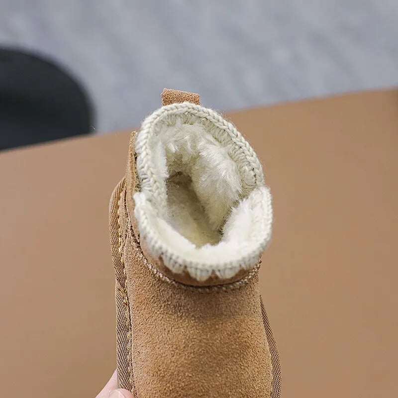 Gyerekek Hócsizmák Őszi Téli Baba Lány Cipők Tipegő Gyerekek Szabadtéri Vastag Meleg Plüss Csizmák Csúszásmentes Puha Talpú Csecsemők Cipők