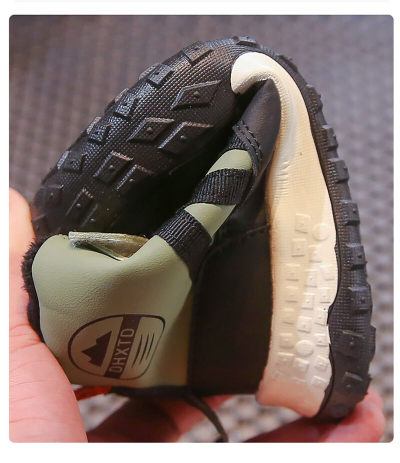 Pusaudžu ziemas sniega zābaki Biezi silti plīša zābaki pretslīdēšanas tendence modes bērnu mākslīgās kažokādas sporta apavi ziemas apavi