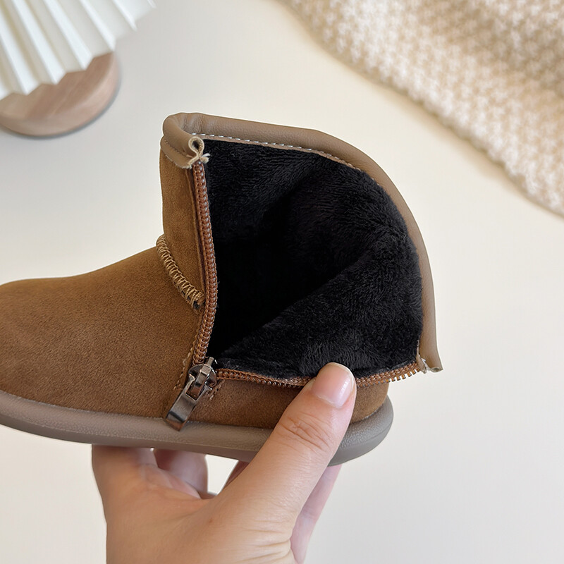 Kisfiúk Lányok Hócsizmák Rajzfilm Nyúl Gyerek Téli Cipők Csúszásgátló Puha Talp Csecsemő Cipők Tipegő Gyerekek Plüss bokacsizmák