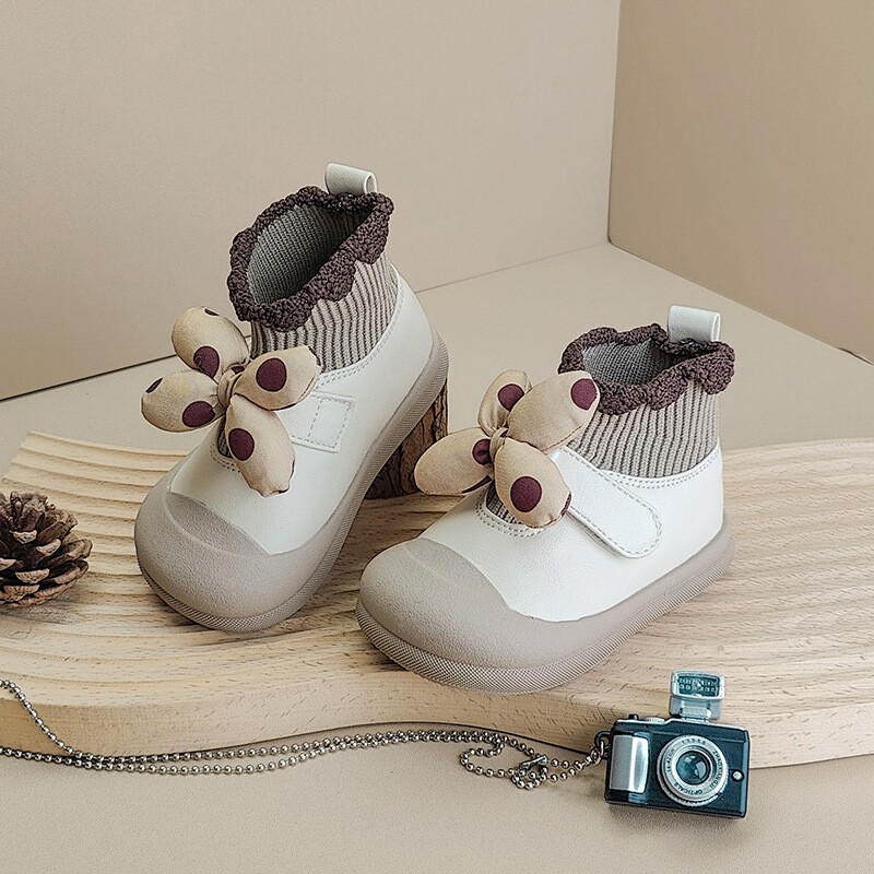 Cizme de toamnă pentru copii de înaltă calitate, tricotat, modă, pentru copii mici, cizme pentru femei, cizme demi-sezon pentru bebeluș mic prințesă