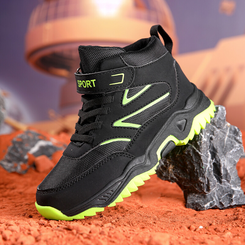 Āra zēnu zābaki bērniem kedas rudens ziemas pārgājienu apavi Bērnu sportam Augstas kvalitātes puszābaki zēnu apaviem no 4 līdz 13 gadiem