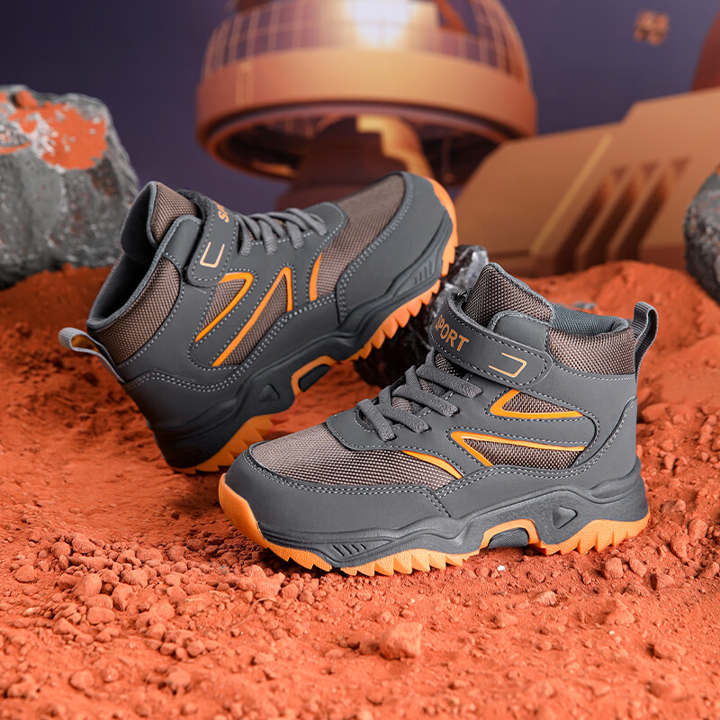 Āra zēnu zābaki bērniem kedas rudens ziemas pārgājienu apavi Bērnu sportam Augstas kvalitātes puszābaki zēnu apaviem no 4 līdz 13 gadiem