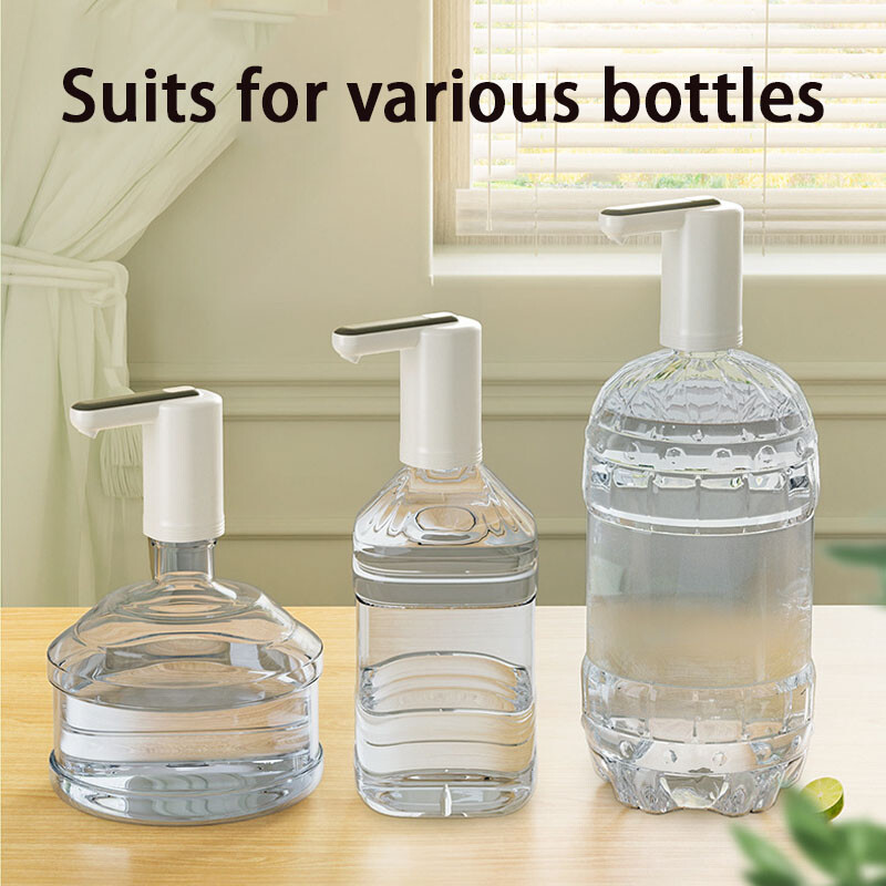 Elektrinis vandens butelio siurblys Nešiojamas vandens dozatorius USB įkrovimas namų biuro stovyklavimui lauke 5 galonų geriamojo vandens siurblys