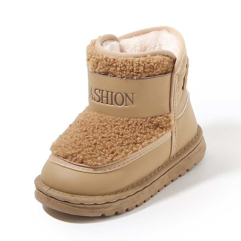 Iarna Fete Cizme Scurte Cu Blana Pantofi Miel Copii Mica Printesa Moda Cizme Zapada Baieti Pantofi Calzi De Catifea