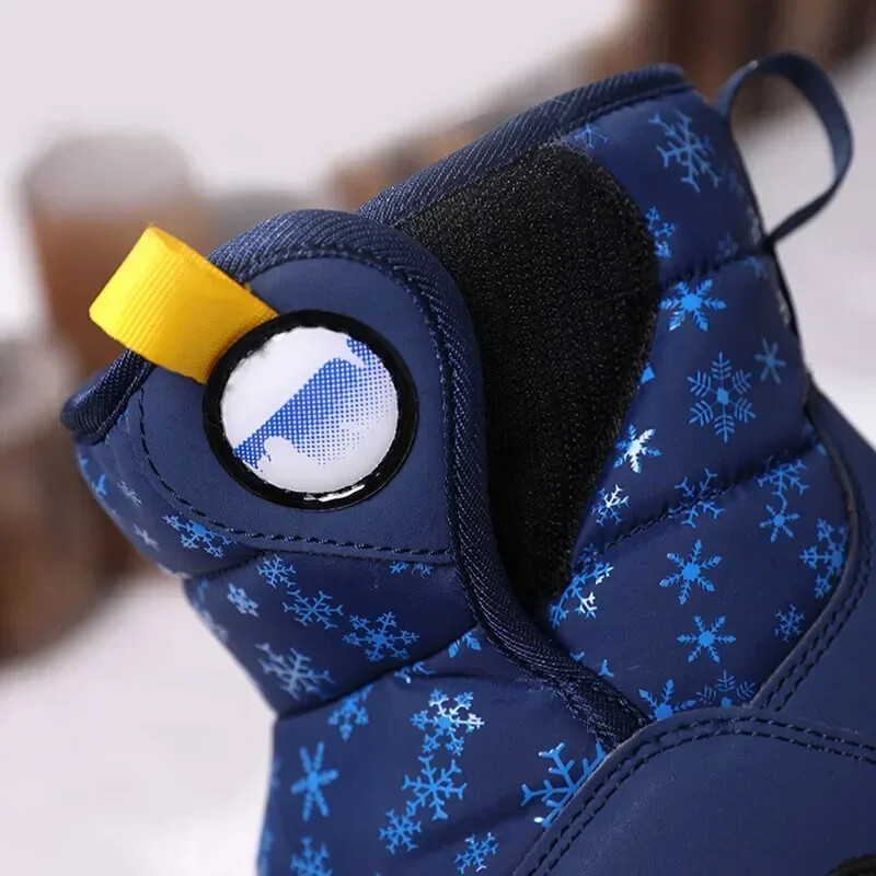 Vaikiški sniego batai mergaitėms ir berniukams 4-10 metų mažiems žiemai šilti kailiniai batai, pliušiniai madingi batai, 9955