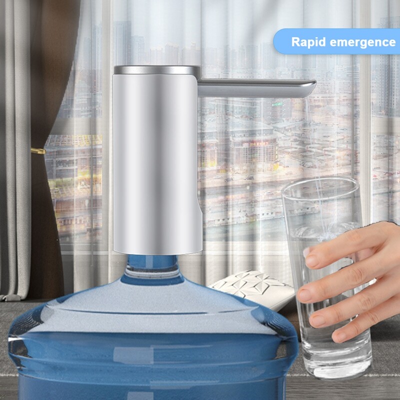 Érintőképernyős vödör vízszivattyú, automata vízadagoló, elektromos összecsukható vízszivattyú, mennyiségi vízkimenet, tartós fehér