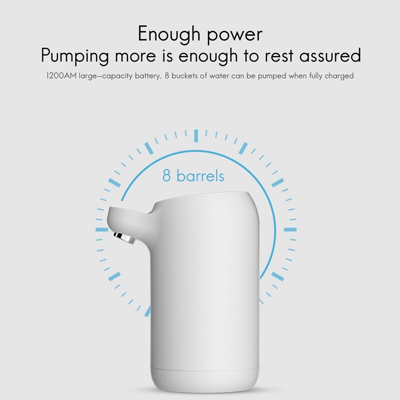 Automātiskais kontakta slēdzis ūdens pudeles sūknis USB mini uzlādes elektriskais ūdens padeves automāts galonu dzeramā pudele Sākums