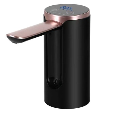 Pompă de apă cu găleată cu ecran tactil, distribuitor automat de apă, pompă electrică de apă pliabilă, ieșire cantitativă de apă Negru durabil