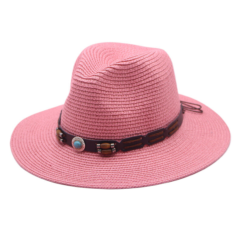 Ārējās tirdzniecības pavasara un vasaras vīriešu un sieviešu pāris cilindru cepure saules aizsardzības saules cepure āra ceļojumu cepure ar lielu malu saulessargu salmu cepure