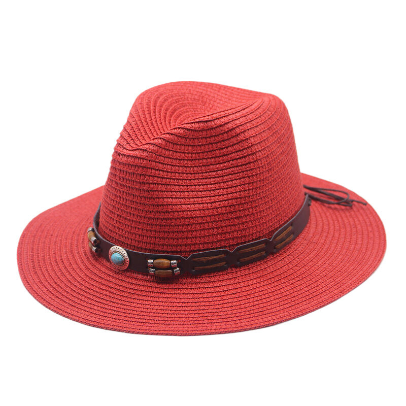 Ārējās tirdzniecības pavasara un vasaras vīriešu un sieviešu pāris cilindru cepure saules aizsardzības saules cepure āra ceļojumu cepure ar lielu malu saulessargu salmu cepure