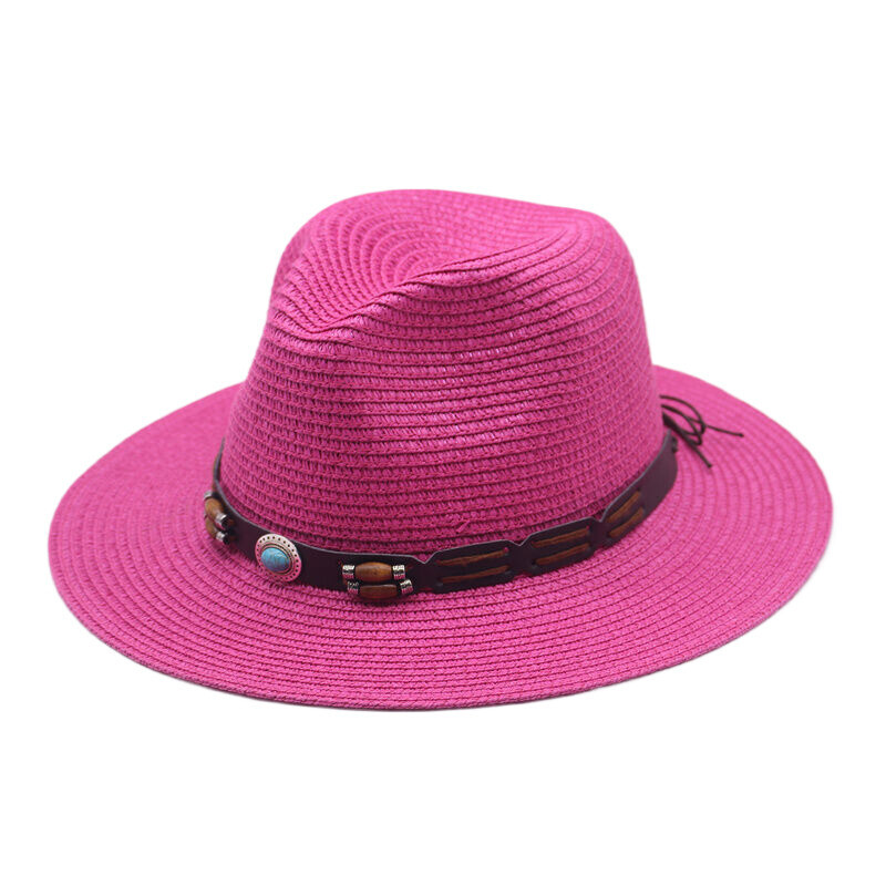 Ārējās tirdzniecības pavasara un vasaras vīriešu un sieviešu pāris cilindru cepure saules aizsardzības saules cepure āra ceļojumu cepure ar lielu malu saulessargu salmu cepure