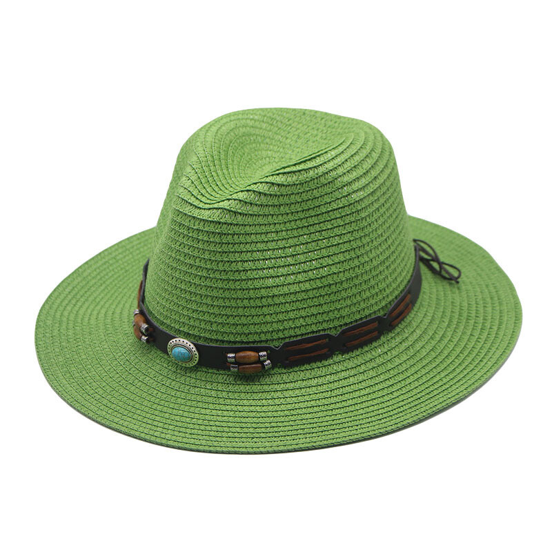 Ārējās tirdzniecības pavasara un vasaras vīriešu un sieviešu pāris cilindru cepure saules aizsardzības saules cepure āra ceļojumu cepure ar lielu malu saulessargu salmu cepure