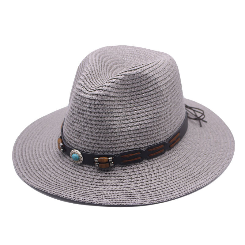 Ārējās tirdzniecības pavasara un vasaras vīriešu un sieviešu pāris cilindru cepure saules aizsardzības saules cepure āra ceļojumu cepure ar lielu malu saulessargu salmu cepure