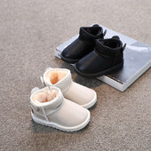 2023 Χειμερινές παιδικές μπότες χιονιού Βρεφικά βαμβακερά παπούτσια Ζεστά ευέλικτα γυναικεία ανδρικά κοντό μποτάκια μοντέρνα