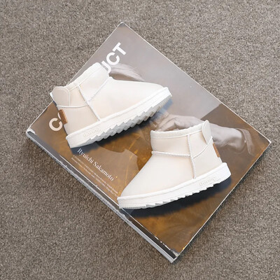 2023 Χειμερινές παιδικές μπότες χιονιού Βρεφικά βαμβακερά παπούτσια Ζεστά ευέλικτα γυναικεία ανδρικά κοντό μποτάκια μοντέρνα