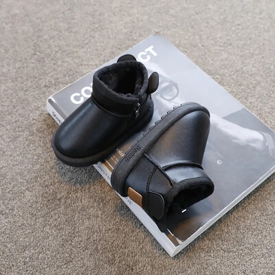 2023 Χειμερινές παιδικές μπότες χιονιού Βρεφικά βαμβακερά παπούτσια Ζεστά ευέλικτα γυναικεία ανδρικά κοντό μποτάκια μοντέρνα