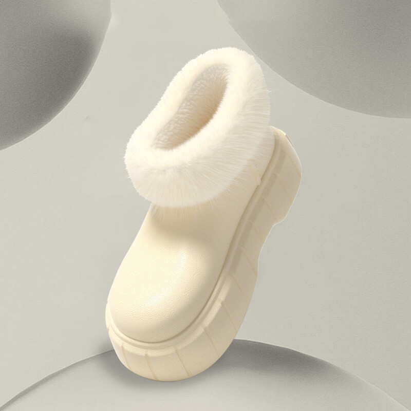 Platformas Puszābaki Sieviešu ziemas Dizaineris Luksusa Sniega zābaciņi Pūkainas Kurpes Sieviešu Ķīļi Silti Māja Mode Populāri apavi