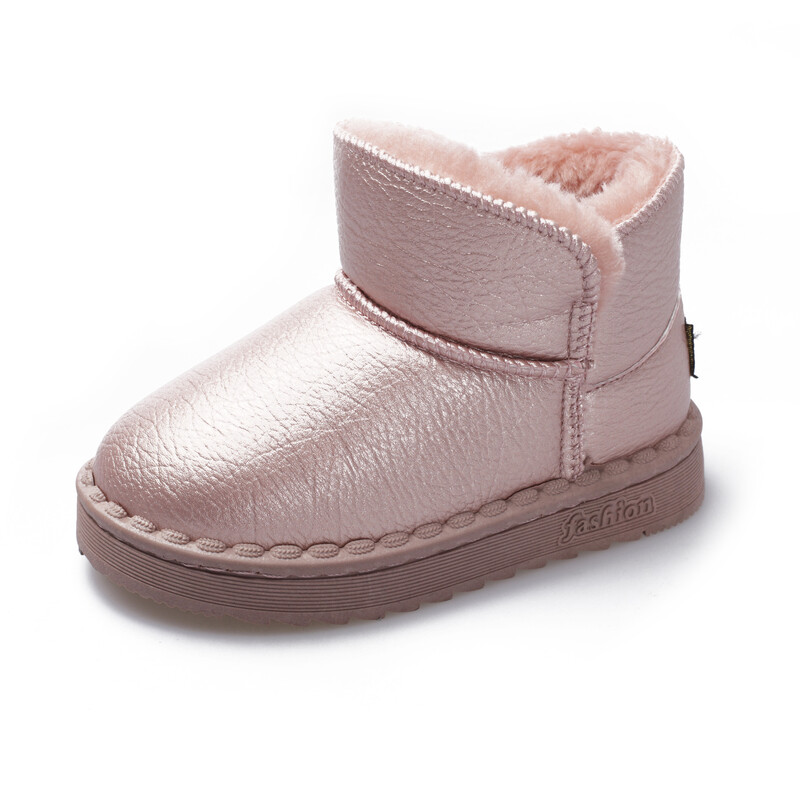 Bērnu Sniega zābaki Meiteņu Īsi Zābaki 2022 Jauni Ziemas Zēniem Silts Plīša Ūdensnecaurlaidīgs Biezs Plīša Bērniem Minimālisma Stila kokvilnas apavi