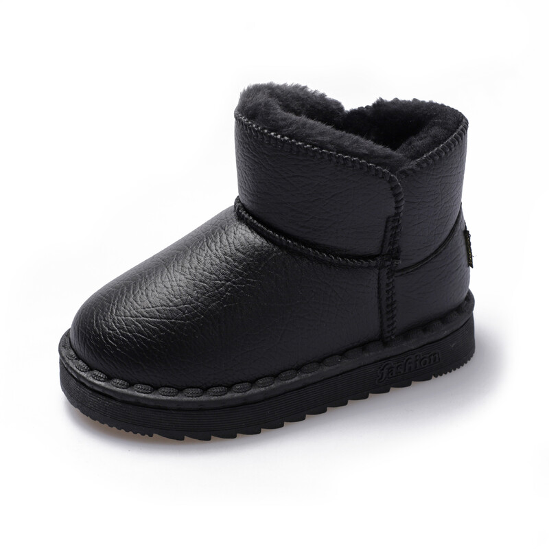 Bērnu Sniega zābaki Meiteņu Īsi Zābaki 2022 Jauni Ziemas Zēniem Silts Plīša Ūdensnecaurlaidīgs Biezs Plīša Bērniem Minimālisma Stila kokvilnas apavi