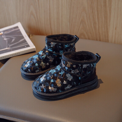 Meiteņu Zābaki Ziemas Ūdensizturīgi Kokvilnas Zābaki Silti Karikatūra Sniega Zābaki Neslīdoši Purngals Silti Bērnu Biezinātas Kokvilnas Zābaki