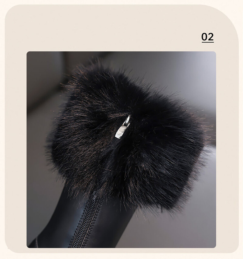 Pusaudžu meitenes sniega zābaki Biezi silti, mākslīgās kažokādas modes apavi platforma Ūdensizturīgi garie zābaki meitenēm ikdienas zābaki līdz ikru garumam