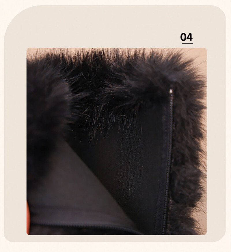 Pusaudžu meitenes sniega zābaki Biezi silti, mākslīgās kažokādas modes apavi platforma Ūdensizturīgi garie zābaki meitenēm ikdienas zābaki līdz ikru garumam