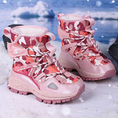 Ziemas plīša sniega zābaki meitenēm Biezi silti, mākslīgās kažokādas kokvilnas apavi Ūdensizturīgi pretslīdoši pusaudžu meiteņu sniega zābaki