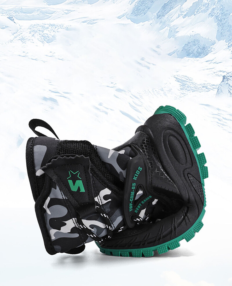 Ziemas plīša sniega zābaki meitenēm Biezi silti, mākslīgās kažokādas kokvilnas apavi Ūdensizturīgi pretslīdoši pusaudžu meiteņu sniega zābaki