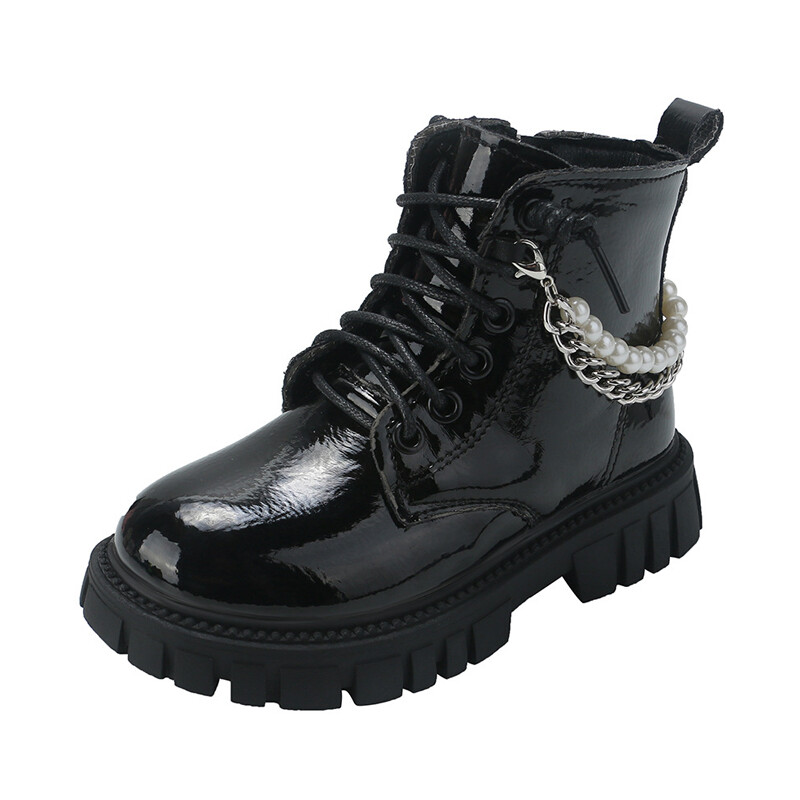 Κοριτσίστικες μπότες Martin Παιδικές Κοντές μπότες με χάντρες Φοιτητικά παπούτσια Παιδικά αδιάβροχα μποτάκια εξωτερικού χώρου Φθινόπωρο Άνοιξη Νέες αντιολισθητικές μπότες