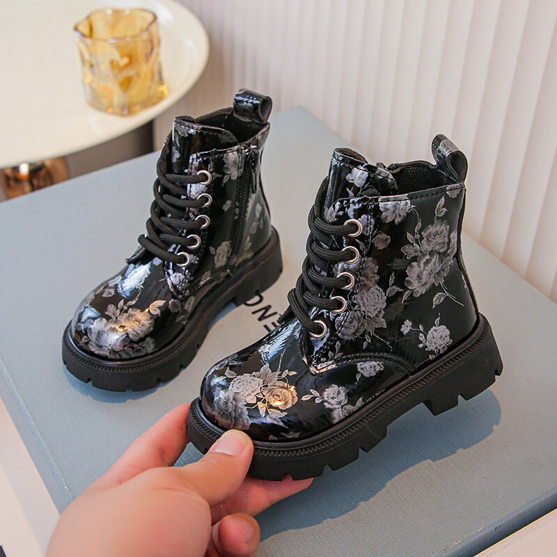 Rudens/ziemas ZIP Mode, mīļi, sirsnīgi mazuļi, meiteņu rozā, silti, kvadrātveida papēži, ikdienas ērti, jauki zābaki, 21-30 izmērs mazuļu apavi