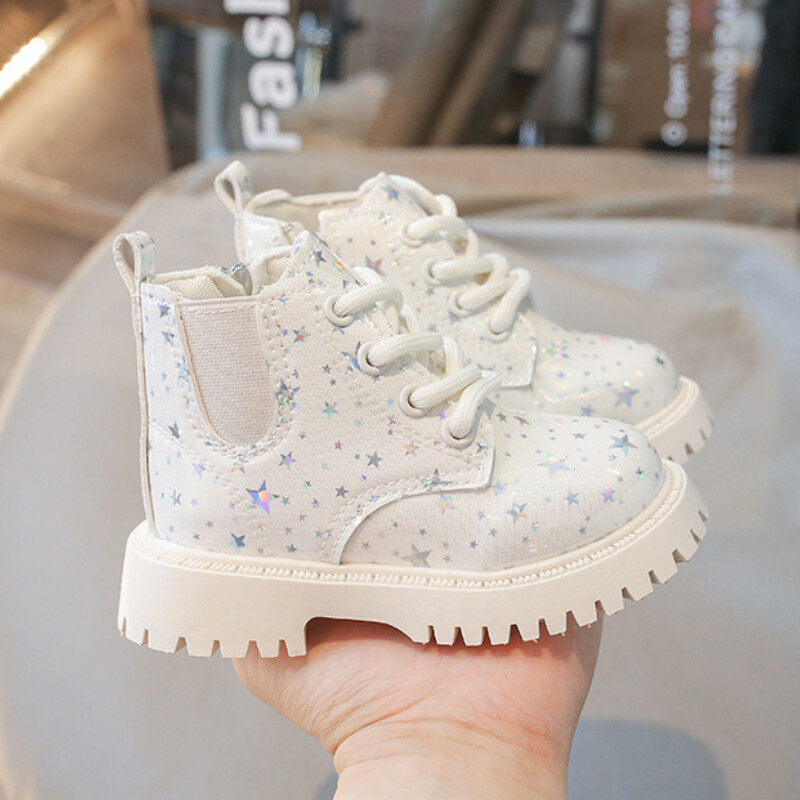 Φθινοπωρινές καινούργιες παιδικές μπότες Martin 1-6 χρονών bboys δερμάτινες μπότες αντιολισθητικές μαλακό πάτο κοριτσίστικα βρεφικά παιδικά παπούτσια