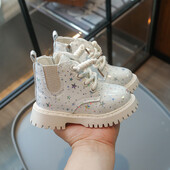 Modes bērnu zābaki, melni, zemi, viegli zēnu apavi maziem bērniem 0–8 gadus veci mīksta apakša, neslīdoši bērnu apavi bērnu zābaki