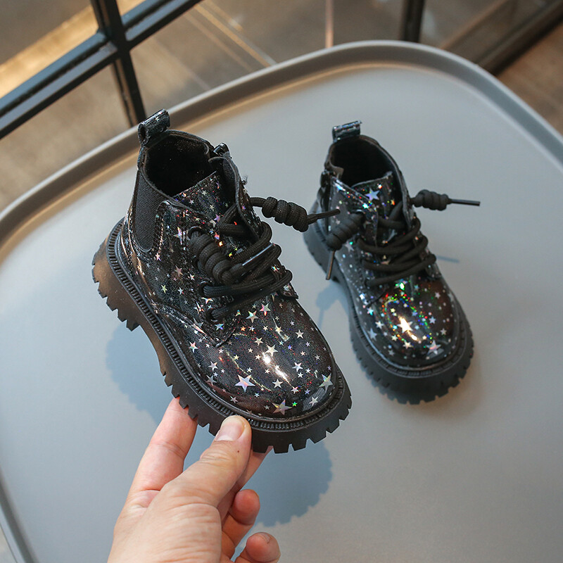 Modes bērnu zābaki, melni, zemi, viegli zēnu apavi maziem bērniem 0–8 gadus veci mīksta apakša, neslīdoši bērnu apavi bērnu zābaki