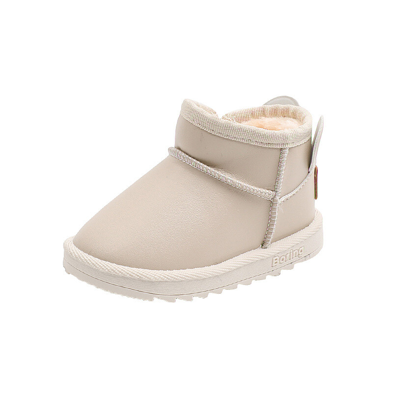 Χειμερινές παιδικές μπότες χιονιού για κορίτσια Αγόρια Ζεστά βρεφικά βαμβακερά παπούτσια Μόδα Thicken βελούδινα παιδικά παπούτσια Παιδικά δερμάτινα μποτάκια