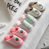 Παιδικά χειμωνιάτικα ζεστά παντόφλες χοντρά βαμβακερά Παιδικά αγόρια για κορίτσια Αντιολισθητικές παντόφλες Home Hotel Casual Fruits Pattern Παντόφλες Παπούτσια