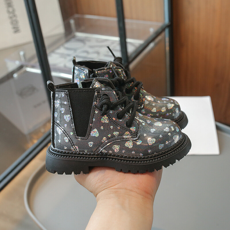 Bērnu Mārtiņa zābaki Bēšs, mīksts apakšējais modes zēnu meiteņu apavi 0–8 gadus veci rozā modes simti bērnu zābaki